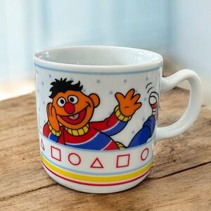 Vtg Sesame Street Bert & Ernie Cup Children’s Porcelain Coffee Mug
